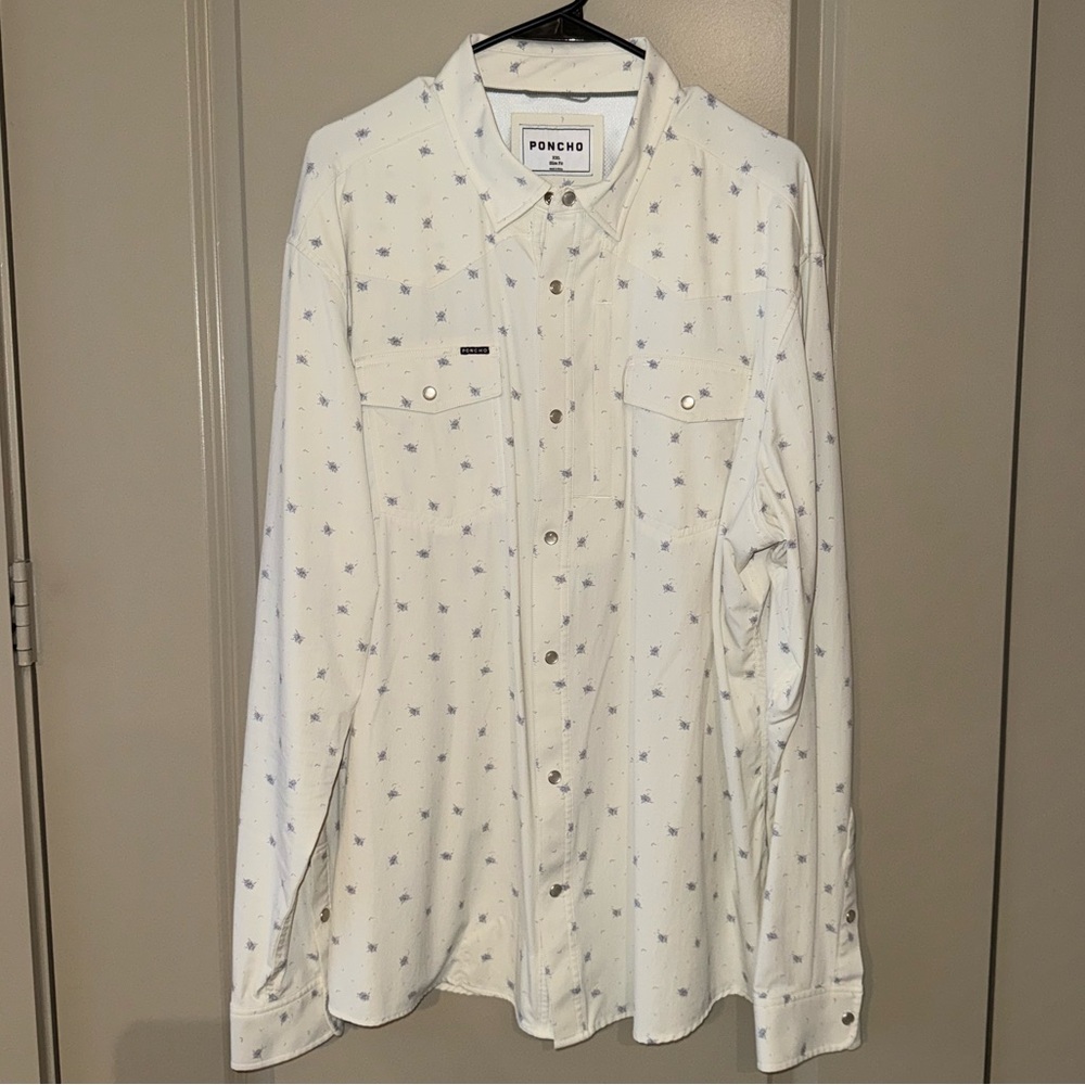 Poncho Pearlsnap XXL Slim